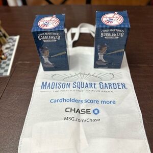 2 Limited Edition 2023 Tino Martinez Bobblehead With MSG Bag from game 4/14/23